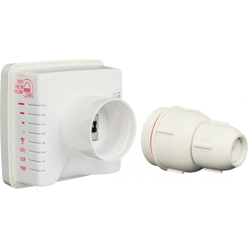 Imagen 2 de MIKROTIK 9dBi 17o 5GHz 25dBm L3 1-100 inc24V p/Dish-DirecTV-40mm