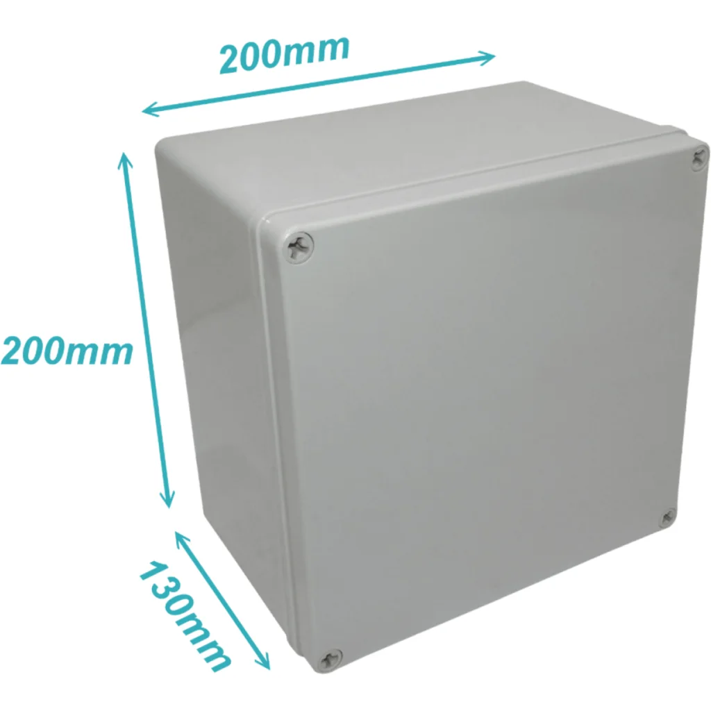 Imagen 1 de TIBOX 200x200x130mm Tapa-Gris Caja-Gris Plastica IP66 RoHS