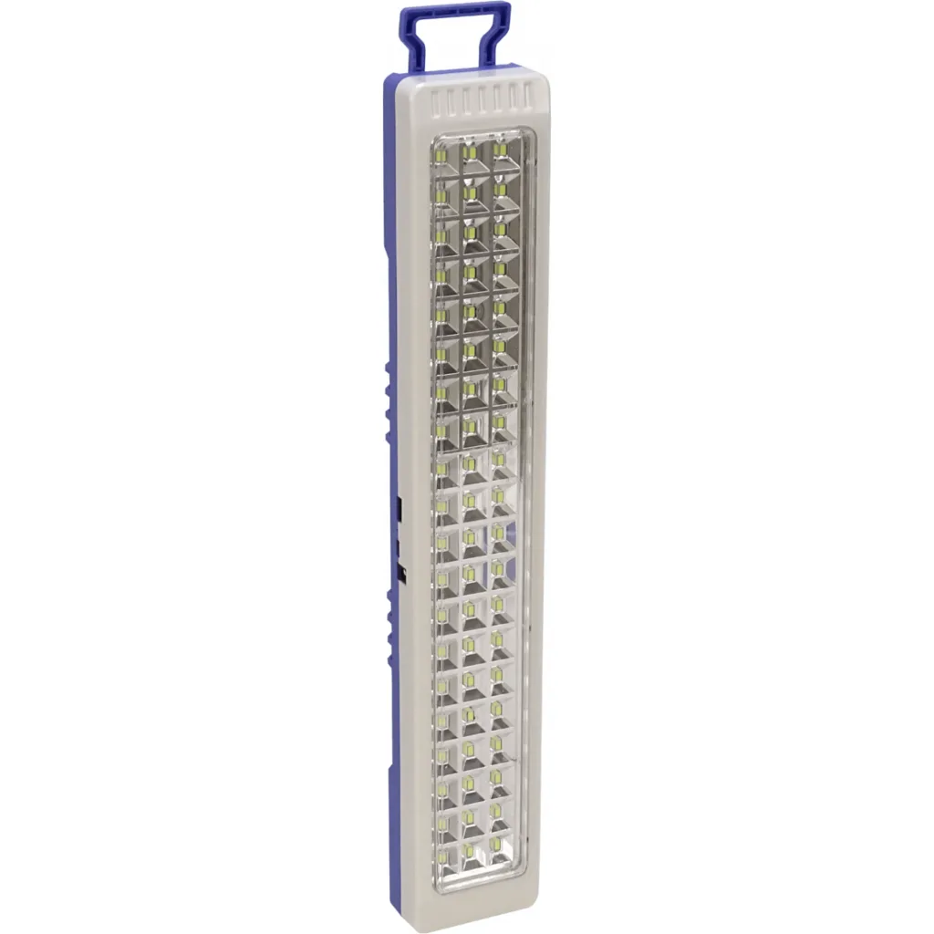 Imagen 2 de 60-LED 8hr Lampara Emergencia Bat interna 4WH req-5V-USB-C 74x43x450mm