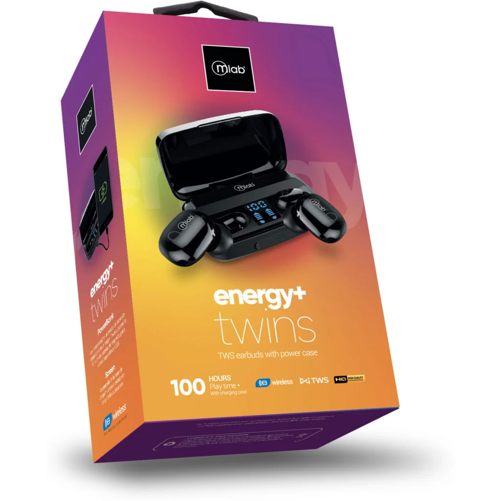 Imagen 3 de MLAB AUDIFONO TWS ENERGY + 2000MAH PANTALLA LCD