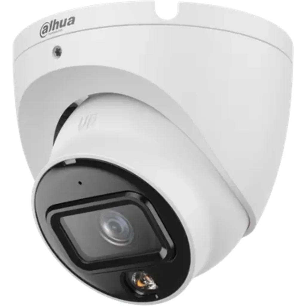 DH-IPC-HDW1639TP-A-IL-0280B-S6. camara IP Dahua de 6MP tipo eyeball lente fijo de 2.8mm doble iluminacion de 30m proteccion IP67 con microfono incorporado.