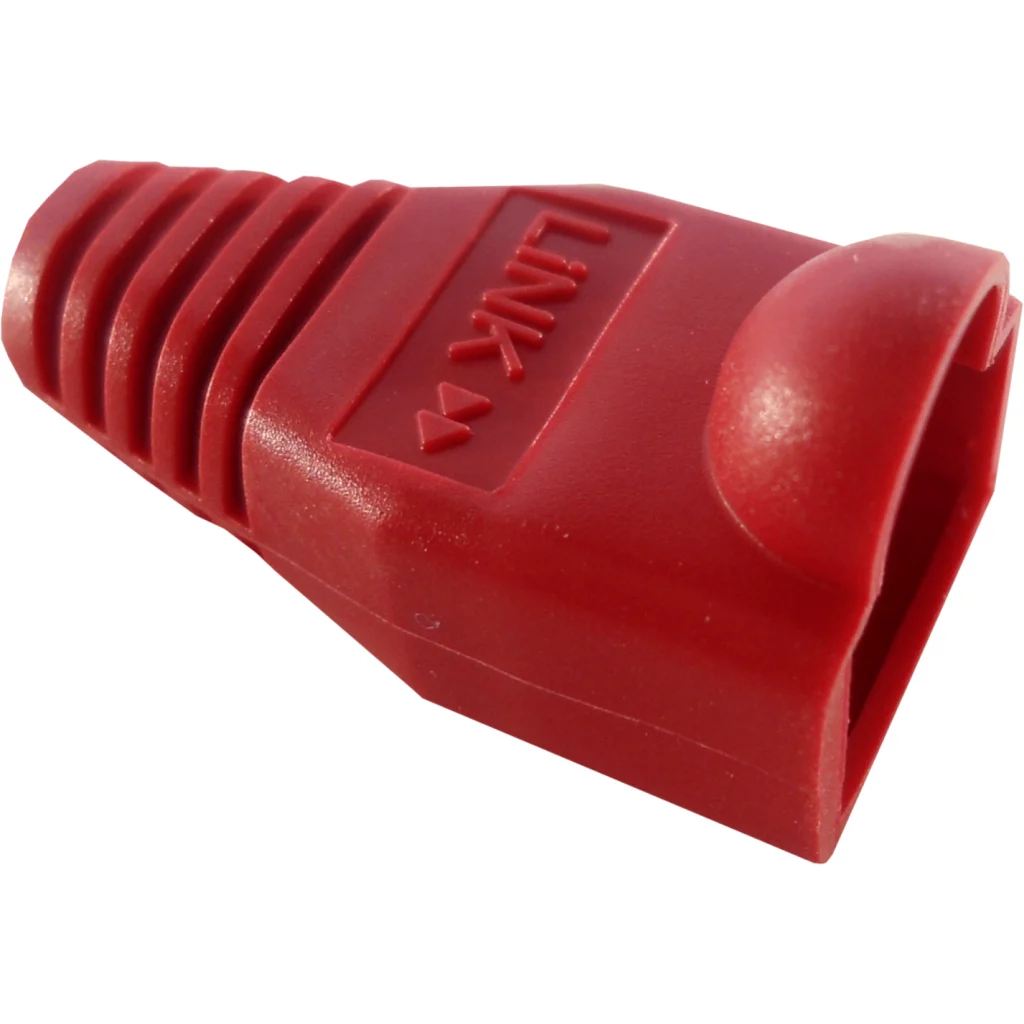 BOLSA 100 UNIDADES CAPUCHON p/RJ45 Color Rojo