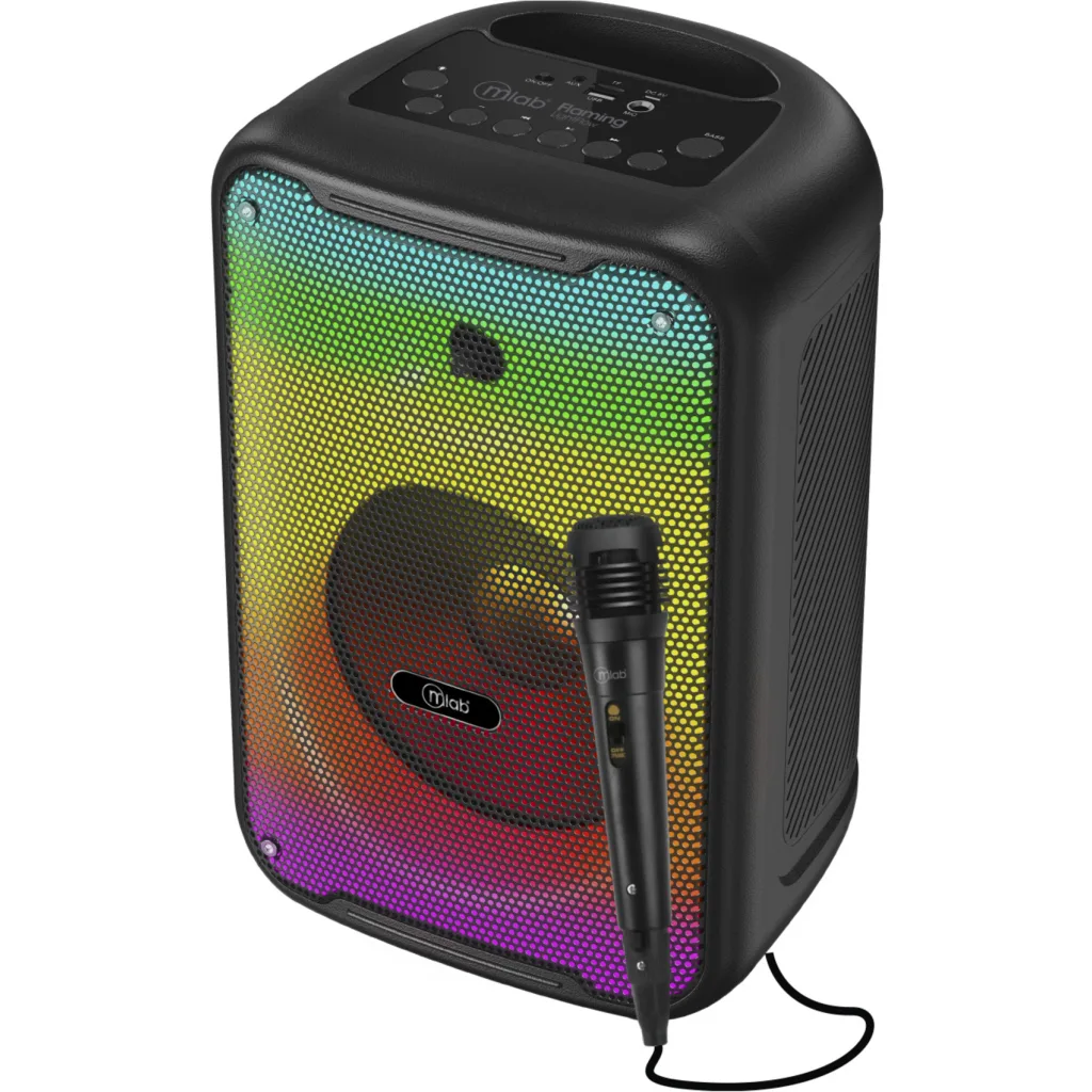 Imagen 1 de MLAB PARLANTE FLAMING LIGHTFLOW 8" MICROFONO CABLE