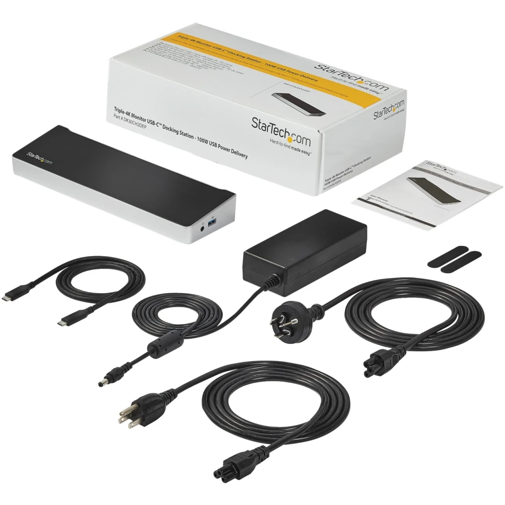 Imagen 3 de Docking Station StarTech USB-C a Prts 2*DP HDMI LAN 4*USB3.0 2*USB-C Plata/Negro