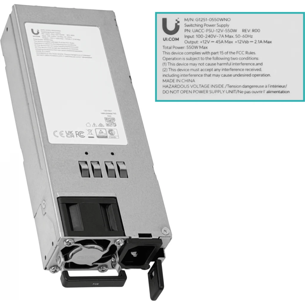 Imagen 2 de UBIQUITI NAS 8xHD-RAID 2-M.2 1-10G 2-SFP+ 2U 2(1-PSU-1215) UniFi Drive