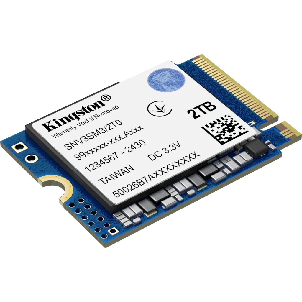 Imagen 1 de Unidad SSD Kingston NV3 2TB M.2 22*30 PCIe4x4 NVMe Lec6000MB/s Esc5000MB/s