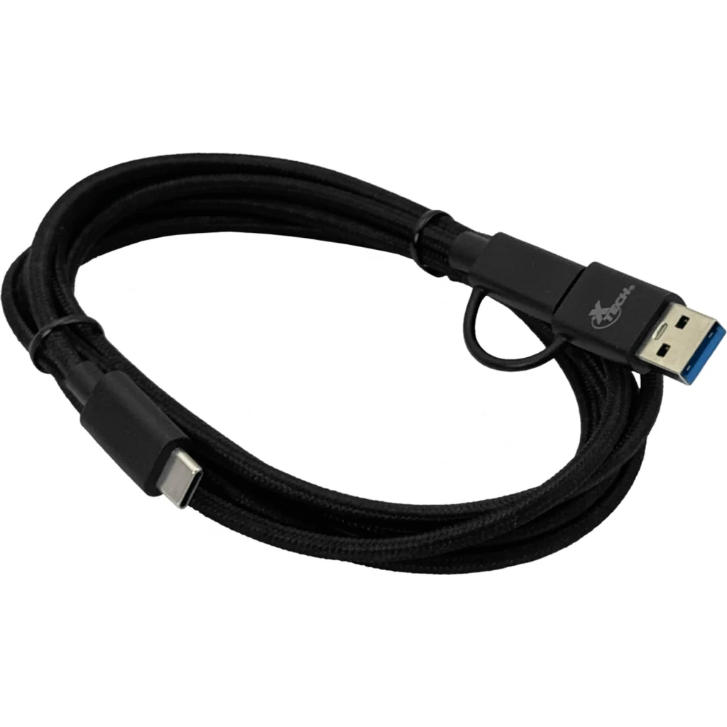 Imagen 3 de XTECH 2-IN-1 USB-C a USB-CM/AM Cable 182cm USB2.0 XTC-532