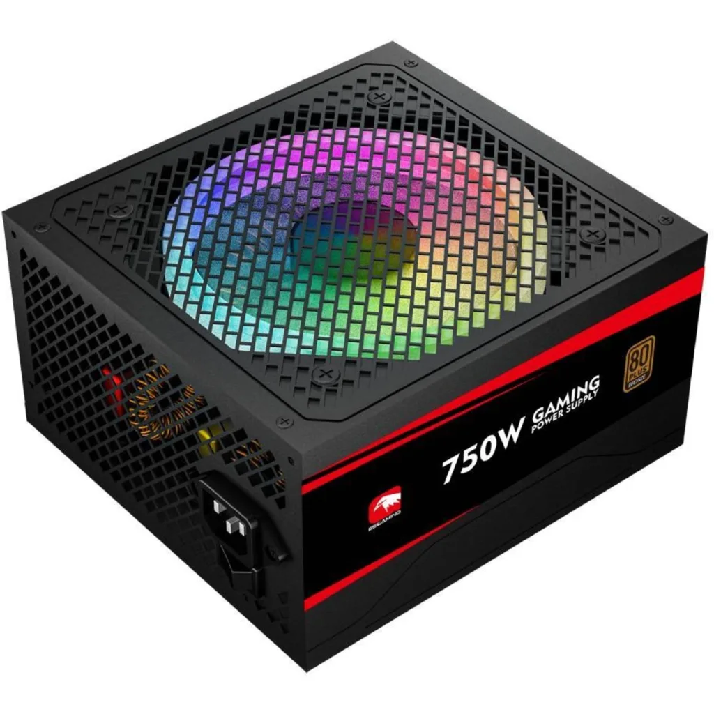 FUENTE PODER 750W/80 PLUS GOLD CERTIFICADA ES-RGB750WG ESGAMING