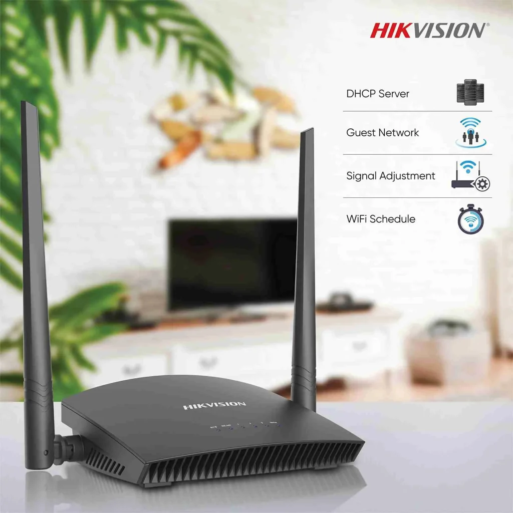 Imagen 2 de Router Inalámbrico Hikvision DS-3WR4G3N - 4G LTE, 300 Mbps, Antenas Externas