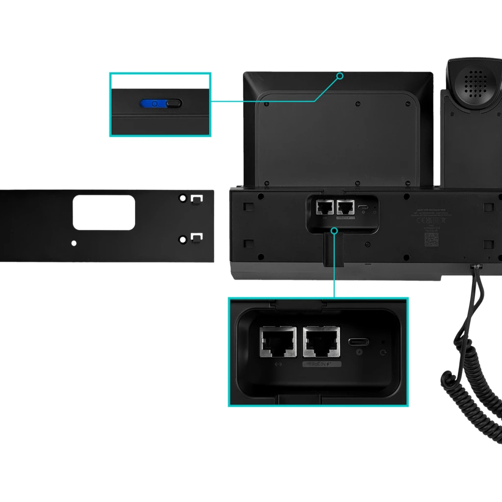 UI Muro 7p-Touch NFC USB-C 2-1000 WiFi Altavoz BT Telefono IP PoE-at