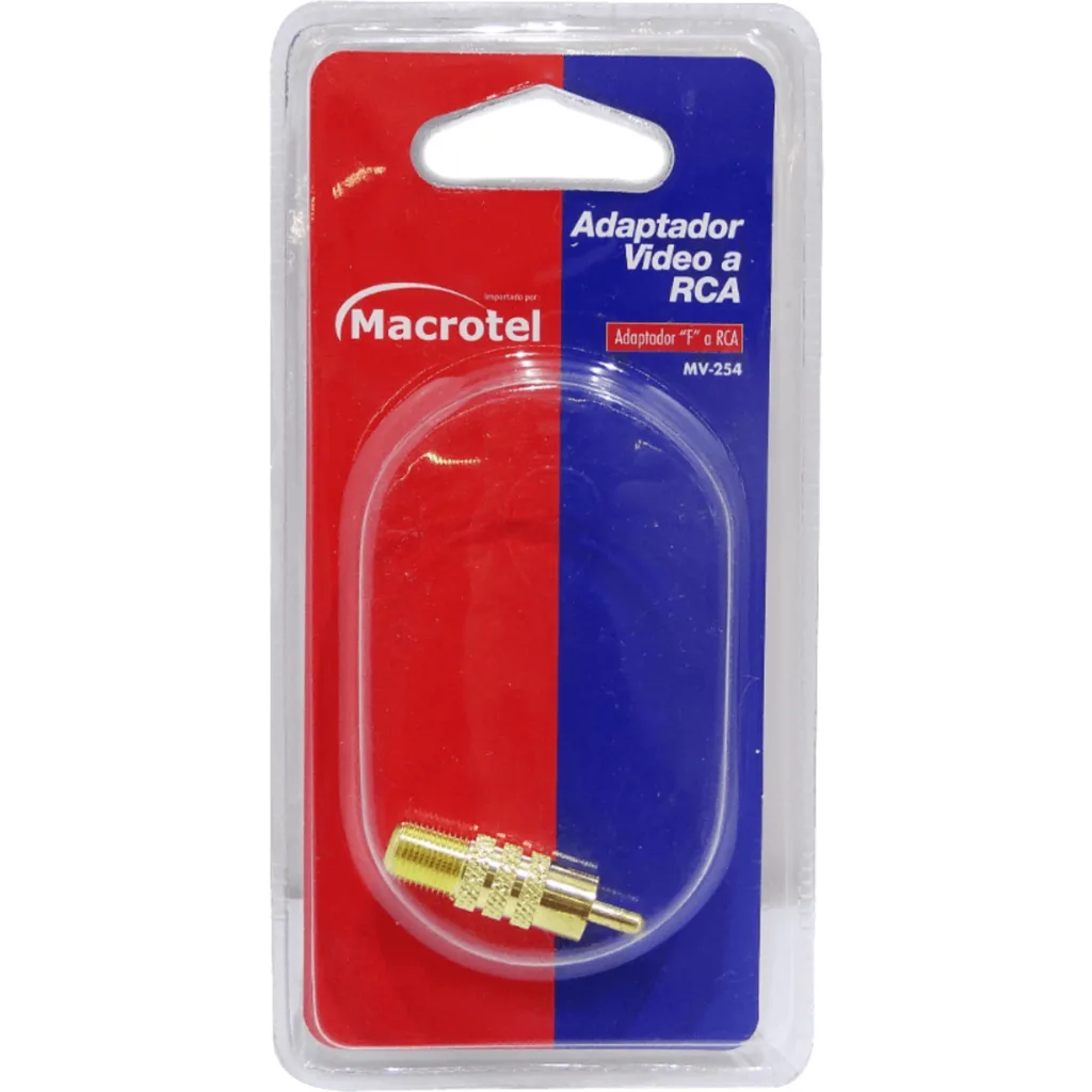 ADAPTADOR COPLA F-H RCA-M DORADO