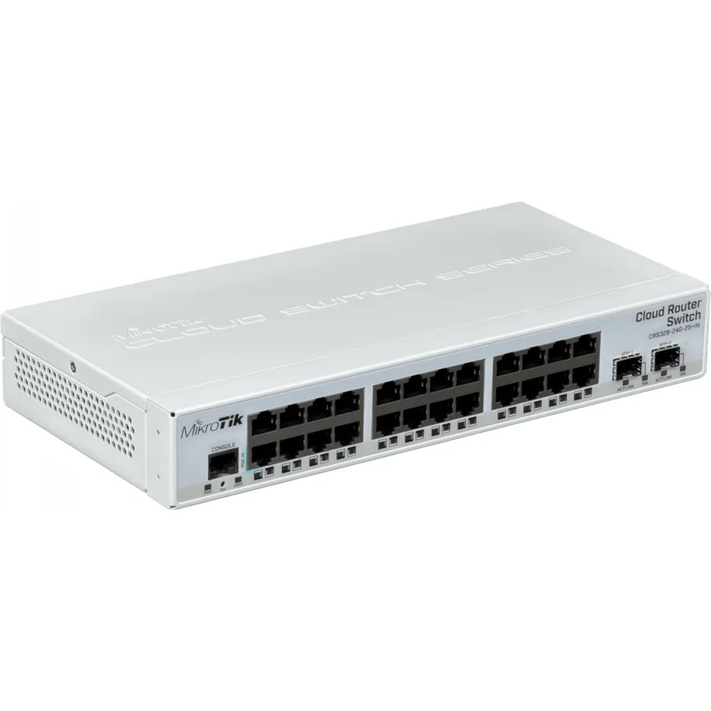 Imagen 2 de Switch MikroTik CRS326-24G-2S+IN, 24 Prts 10/100/1000 2x SFP+ Administrable