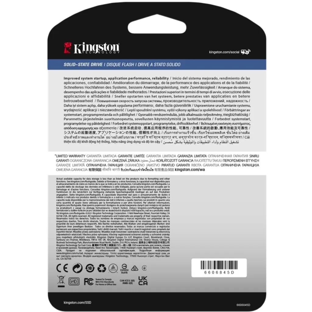 Imagen 1 de Unidad SSD Kingston DC600M 1.92GB 2.5"7mm SATA 3 6.0Gb/s 560MBs/530MBs p/Servid