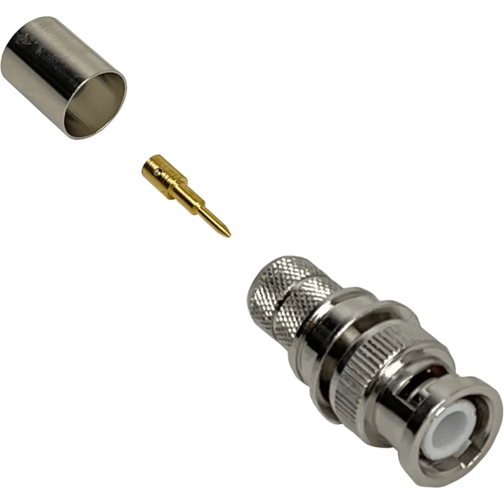 Imagen 1 de BNC-Macho CA400 LMR400 Conector Crimpeable Serie-400