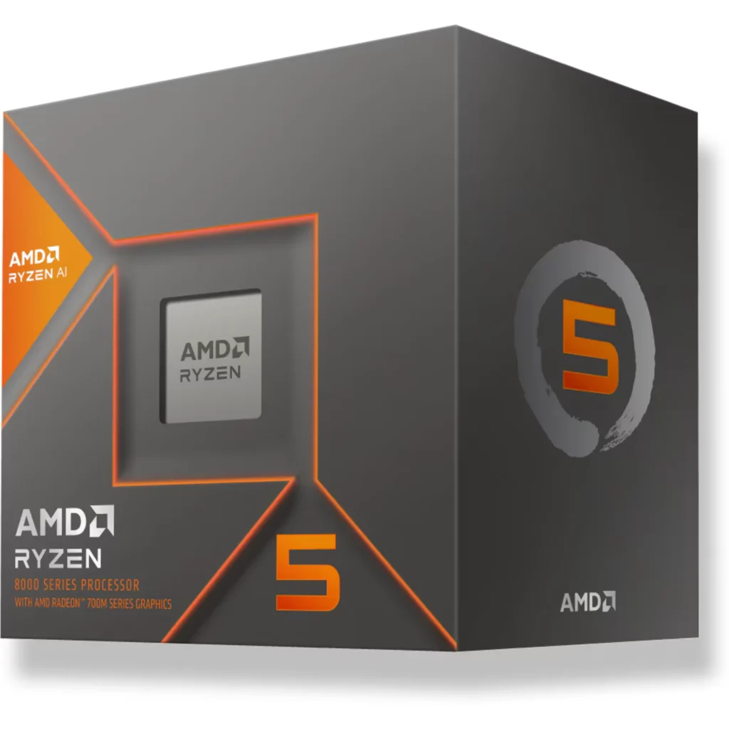 CPU AMD Ryzen 5 8600G 4.3-5.0GHz Turbo 16MB L3 6 Núcleos Socket AM5 c/Grf/FAN