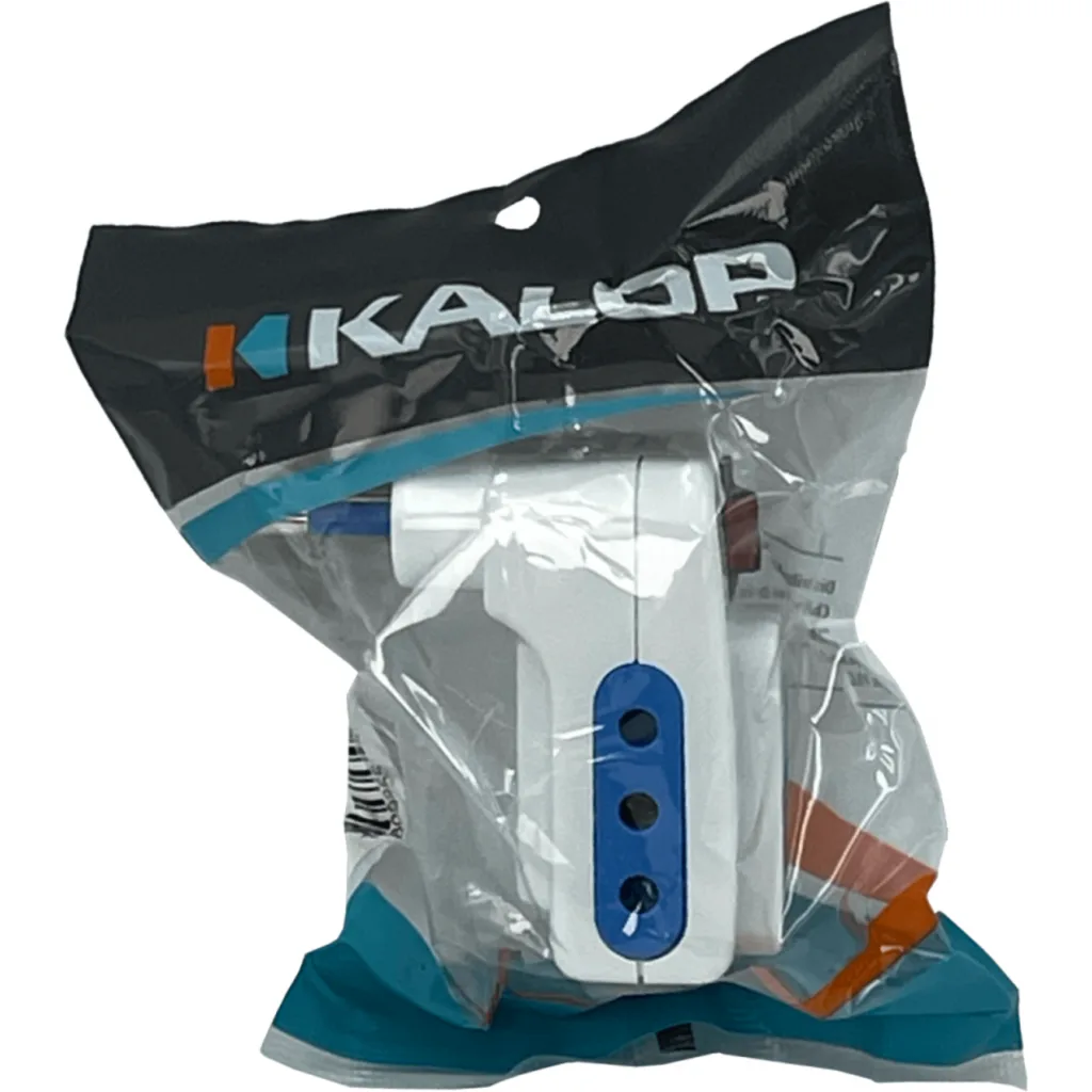 Triple c/interruptor piloto KALOP ELG-3K Enchufe Chileno 10A 250V 2500W Blanco