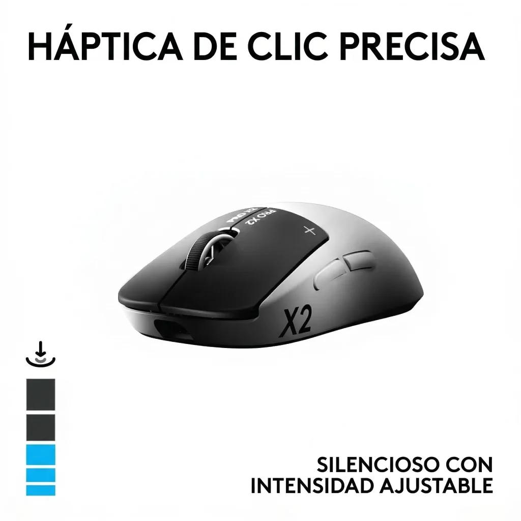 Imagen 7 de Mouse Gamer Inalámbrico Logitech PRO X2 SUPERSTRIKE Óptico 44000dpi Blanco/Negro