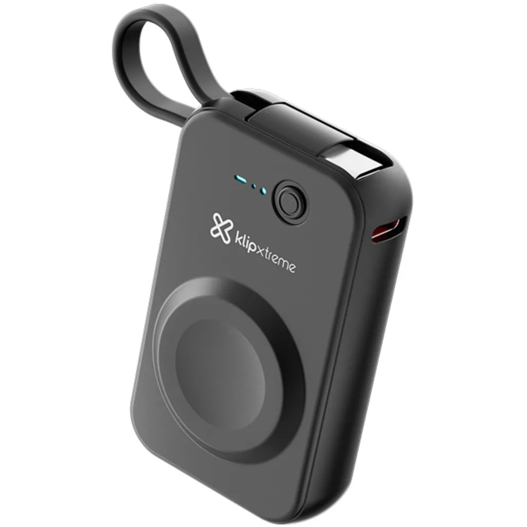 Klip Xtreme - Power bank - 24 pin USB-C - Apple Watch - Lithium polymer - Para Universal - 2.000mAh Wireless charging