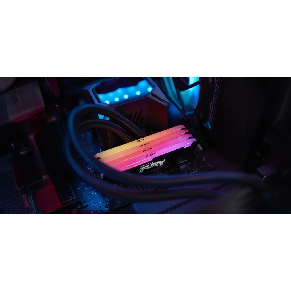Imagen 3 de Memoria RAM 16GB DDR4 3200MHz DIMM CL16 Non-ECC 1.35v 288p Kingston FuryBeastRGB