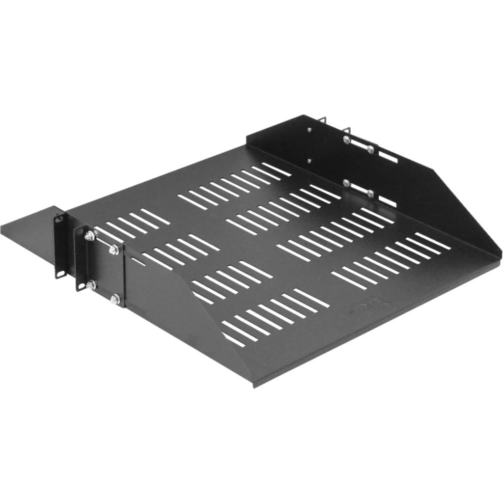 Imagen 1 de LINKMADE 2U Bandeja Central Ventilada Ajustable Negra 60cm