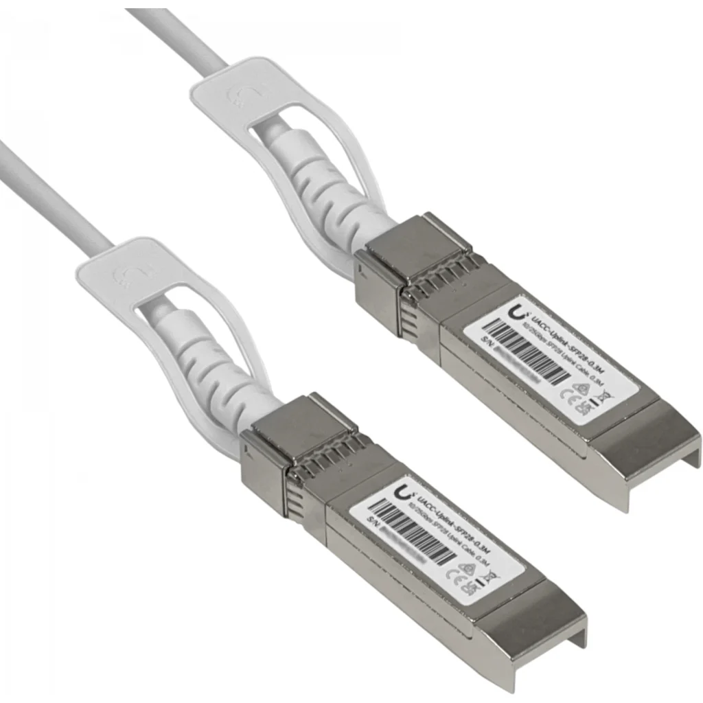 Imagen 2 de UBIQUITI 30cm Uplink SFP28-25Gbps Cobre Cable DAC Directo 1G/10G/25G