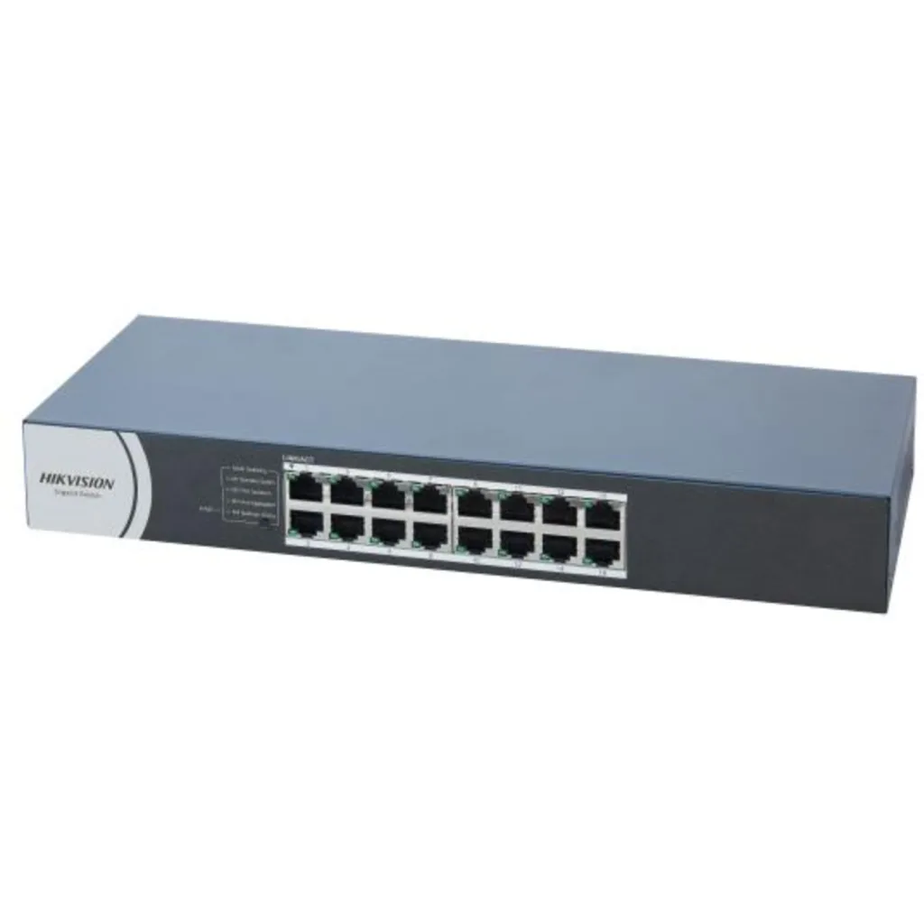 Imagen 1 de SWITCH 10/ 100/ 1000 16P/ RACKEABLE/ NO ADMIN DS-3E0516R-O/ METALICO HIKVISION