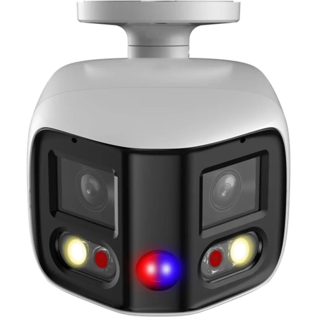 Imagen 2 de Cámara Bullet Dahua®  IP Panorámica 2x4MP TiOC IR25 Mic Metal