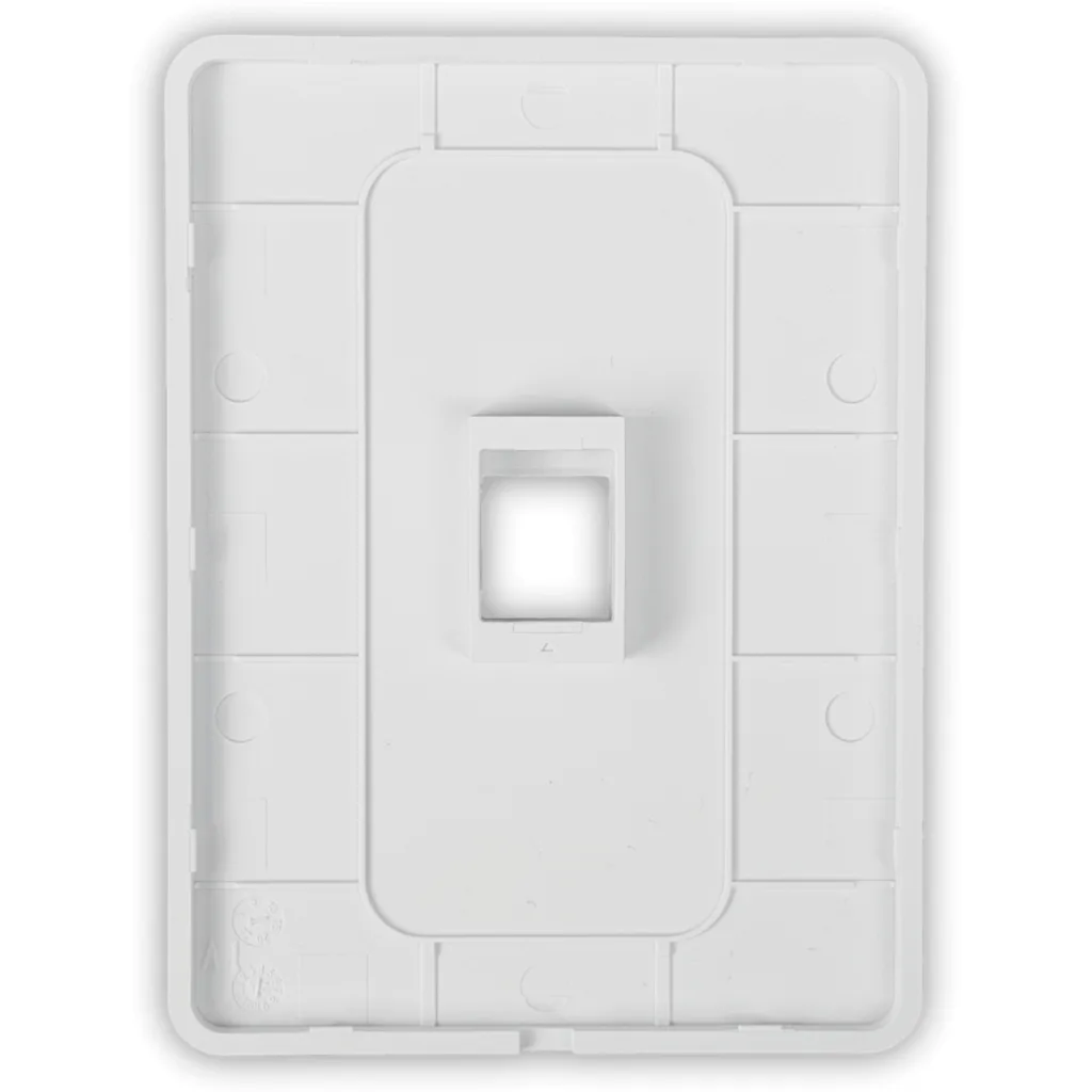 UI 1-unidad Blanco 1-Keystone Vertical Faceplate Pintable 118x88mm