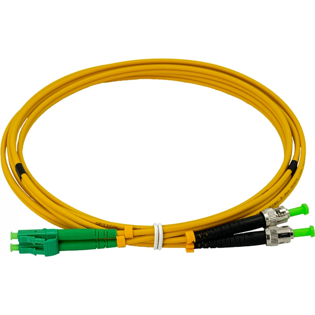 Imagen 1 de 2mt LC/APC-ST/APC MonoModo SM Duplex Jumper Cable Fibra 9/125um 3mm