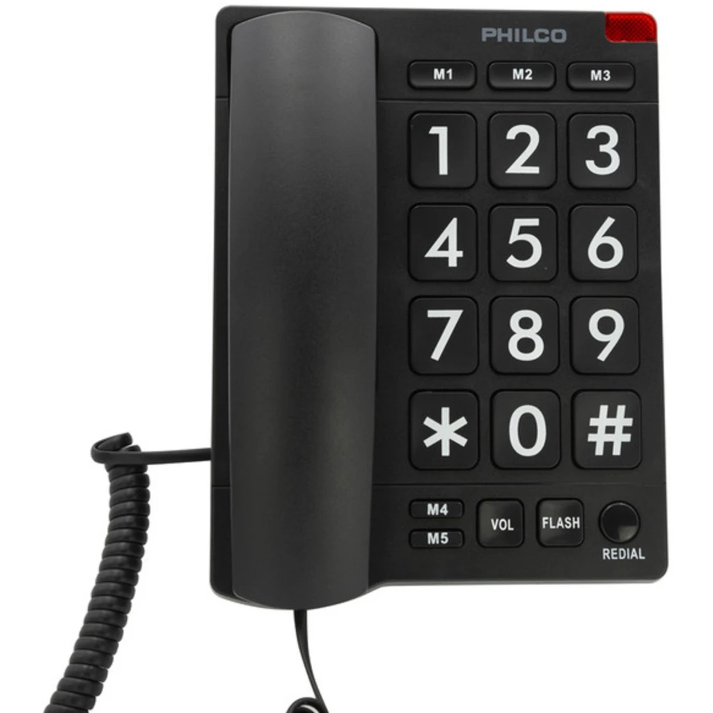 TELEF. NUMEROS GRANDES PHILCO NEGRO 170BK
