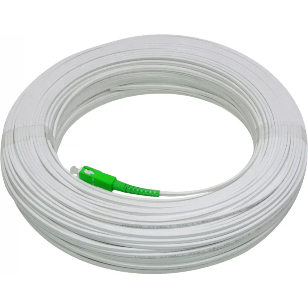 Imagen 3 de Blanco Drop 100mt SC/APC MonoModo SM SX Pigtail Cable Fibra