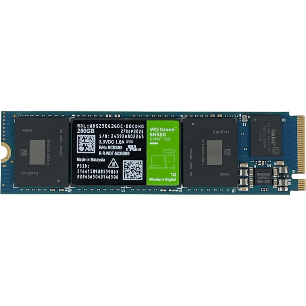 Imagen 3 de WESTERNDIGITAL 250GB NVMe M.2 2400-900mb/s M.2 SSD Solido WDS250G2G0C