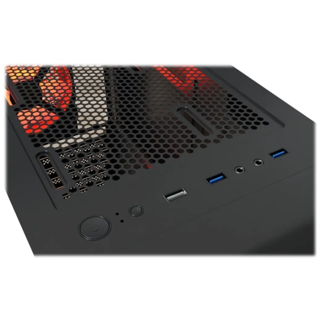 Imagen 4 de Gabinete Gamer Xtech XT-GMR4 Phobos Panel lat Vid templado ATX MTower Negro