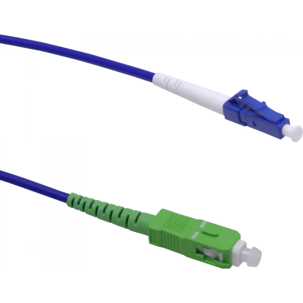 Imagen 1 de LSZH Blindado 2mt LC/UPC-SC/APC SM Simplex JumperFibra 3.0mm 9/125um