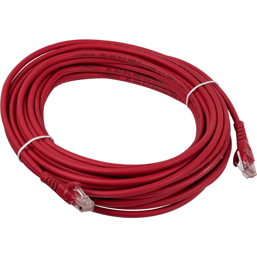 Imagen 1 de Cable de Red Linkmade Categoria 5e Rojo Longitud 10 metros Patch Inyectado Mult.