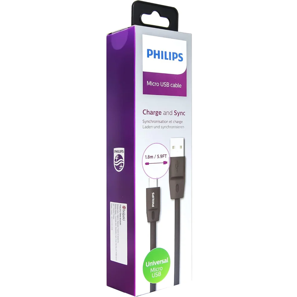 Imagen 3 de DLC2519CB CABLE MICRO USB 1.2 MTS GOMA PLANO NEGRO