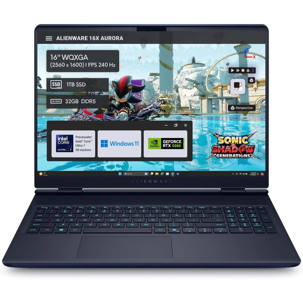 Notebook Gamer Alienware Ultra 7 255Hx Wqxga Ram 32Gb Ssd