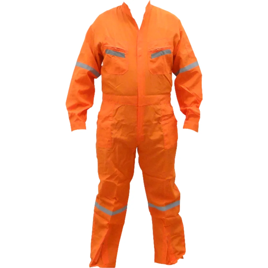Imagen 2 de M Naranjo 44/46 Alt-172cm Overol Poplin Cintas-Reflectantes Poliester