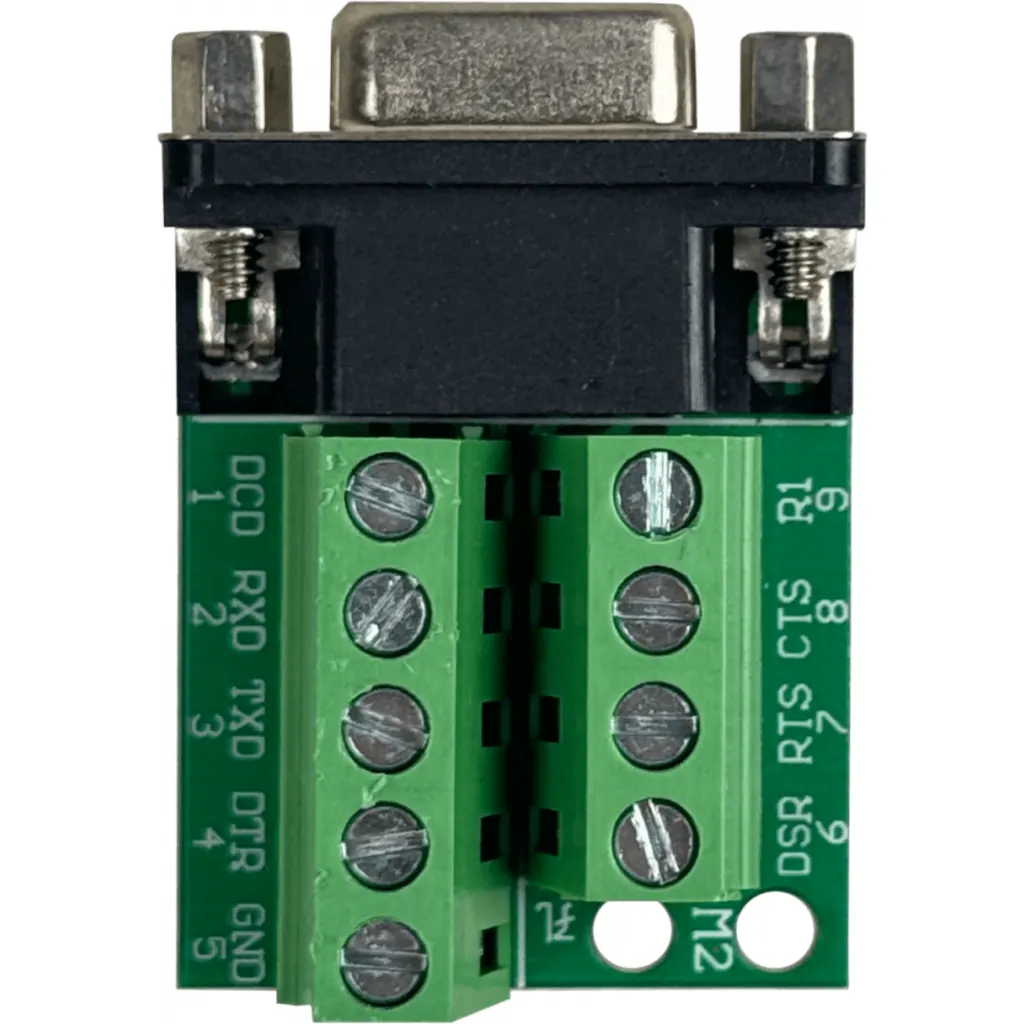 Conector DB9-Hembra DE-09/H Atornillable Terminal-Regleta req-FP1MV