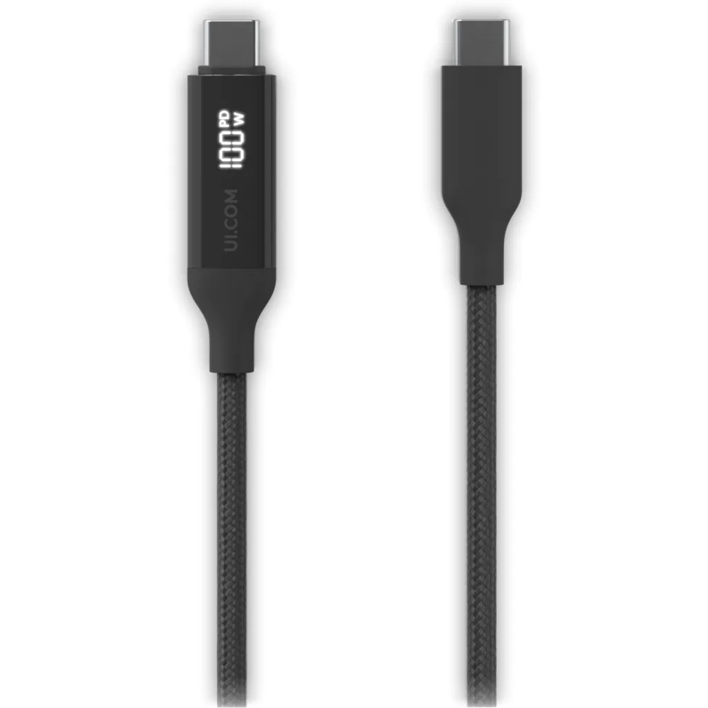 Imagen 5 de UBIQUITI 1mt mini Display consumo 100W USB-C Macho-Macho Braided Cable