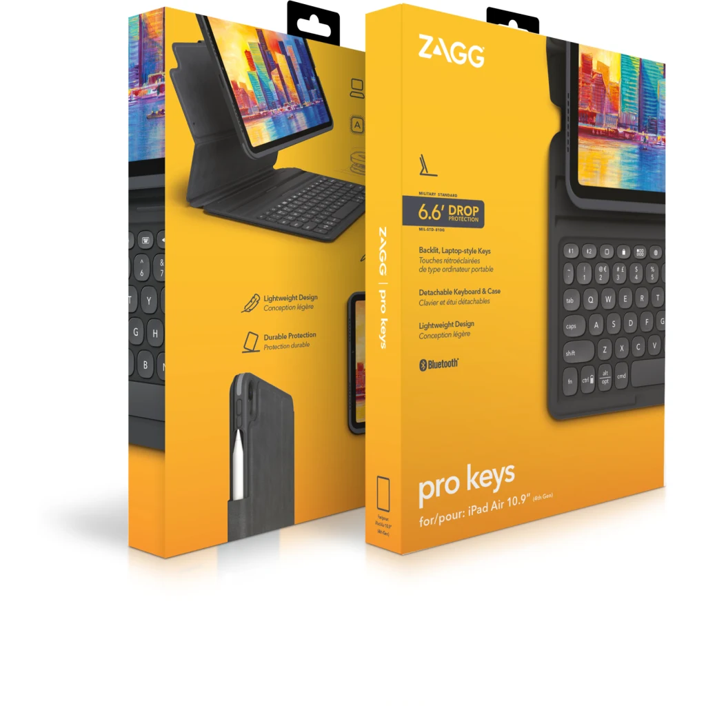 Imagen 7 de Funda con teclado en espanol Pro Keys para iPad 10 Gen 10,9" Zagg