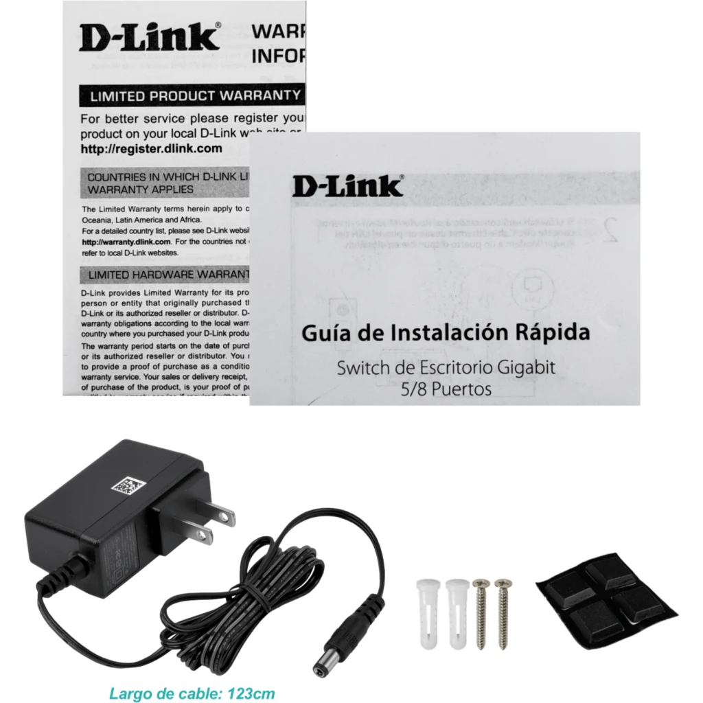 Imagen 1 de Switch D-Link DGS-105, 5 Puertos 10/100/1000Mbps Ideal para Gaming, Streaming 4K