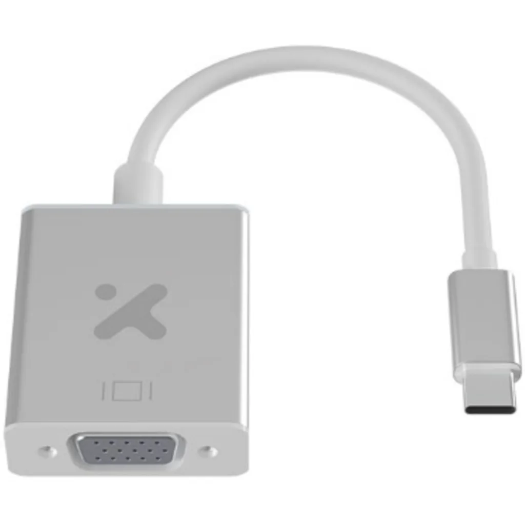 Imagen 1 de Xtech - Display adapter - USB Type C - VGA - Aluminum silver - XTC-552