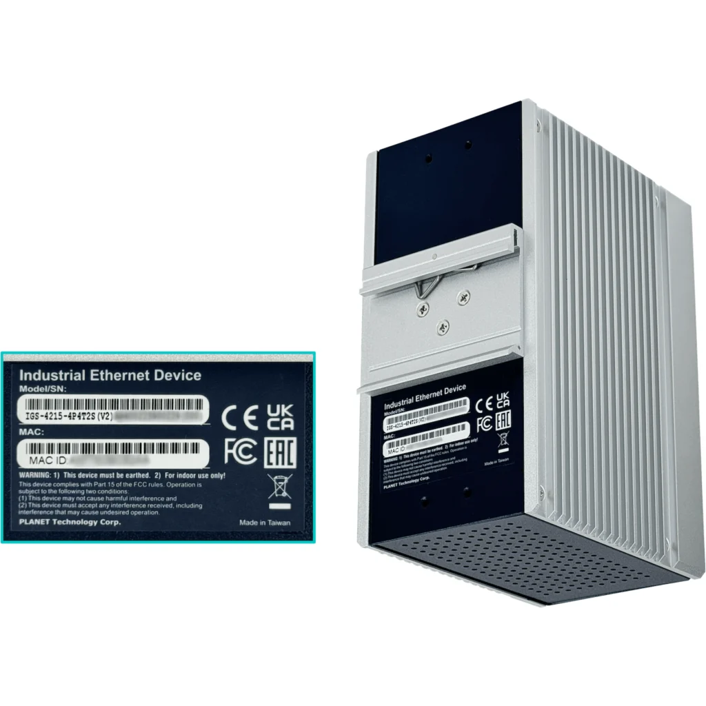 Imagen 1 de PLANET 8-1000(4PoE-at) 2-SFP 144W-tot RielDIN Switch Industrial 4P4T2S