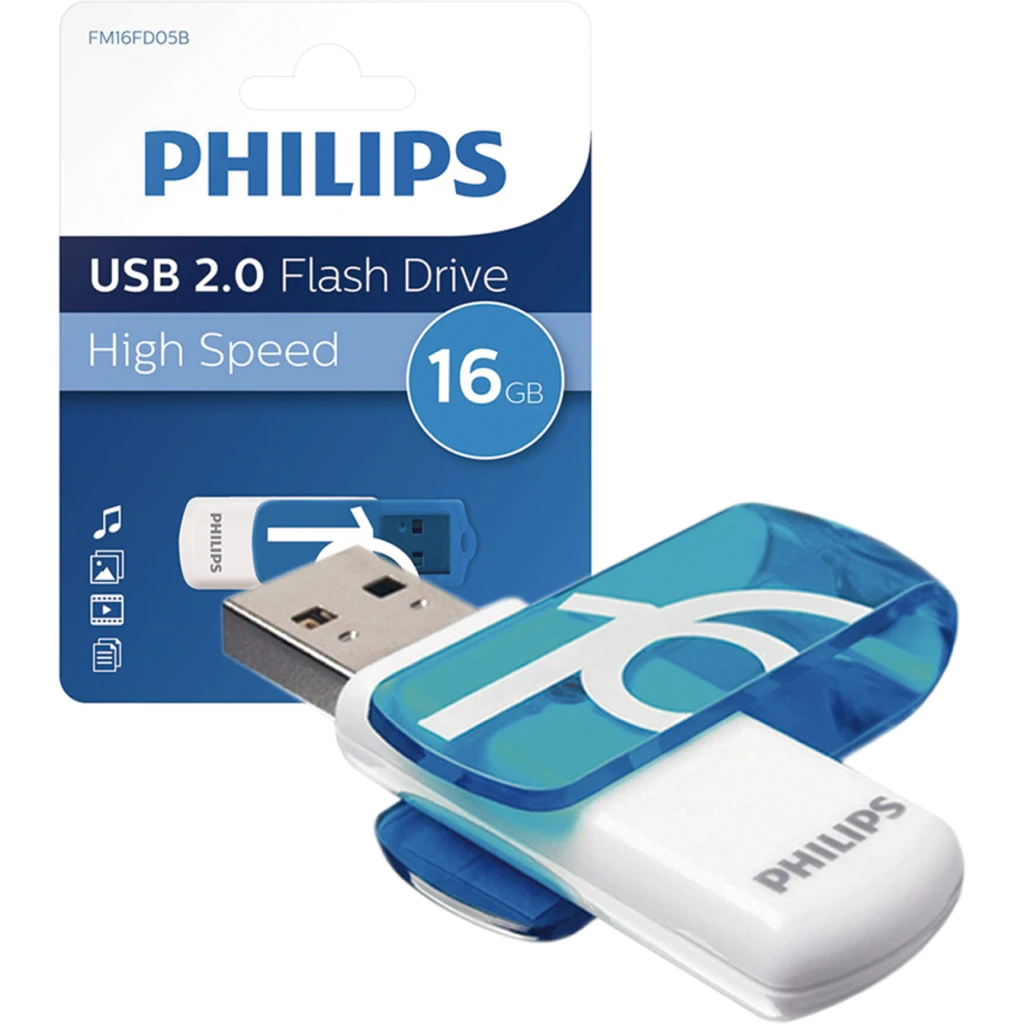 PHILIPS PENDRIVE VIVID 16GB (blue) 2.0 FM16FD05B/97
