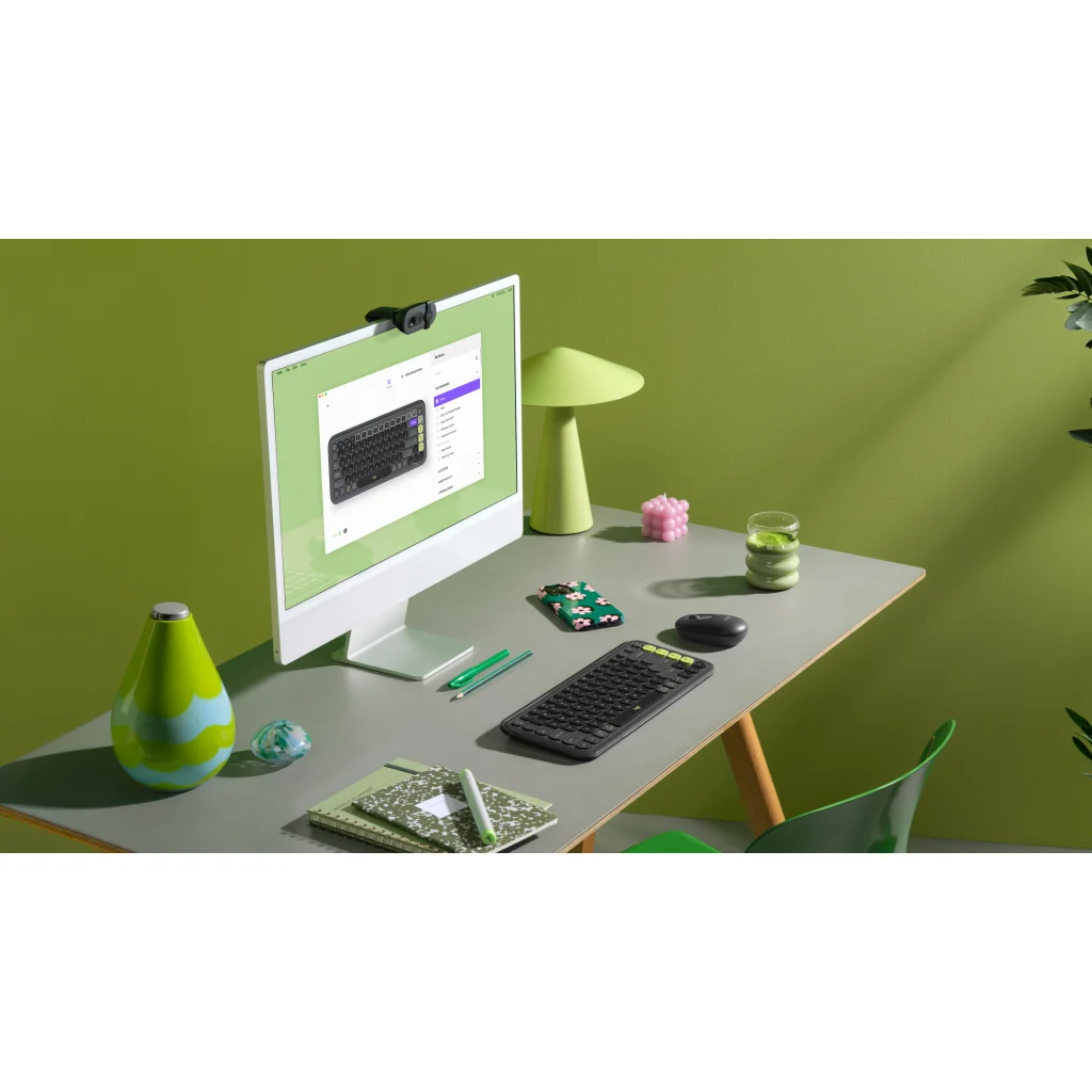 Imagen 8 de Kit Teclado Mouse Logitech Pop Icon Conectividad Inalámbrica BT Grafito/Verde