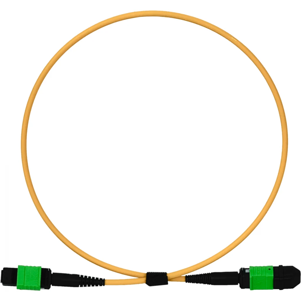 Imagen 2 de UI 50cm MPO-MPO 12-Fibras Type-B MonoModo SM Jumper Cable Fibra LSZH