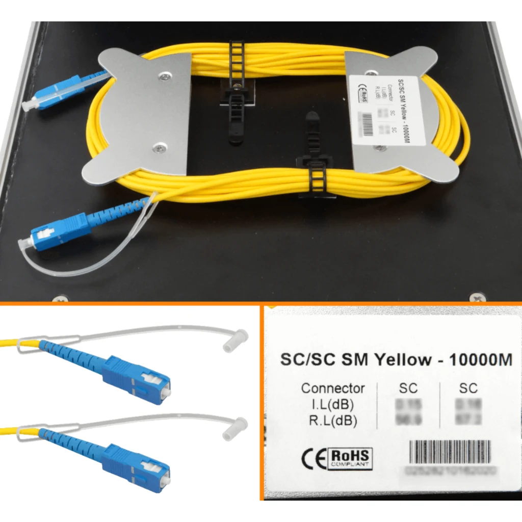 Imagen 1 de 10km SC-SC/UPC G652 Monomodo SM SX 10000mt Bobina Lanzamiento 9/125