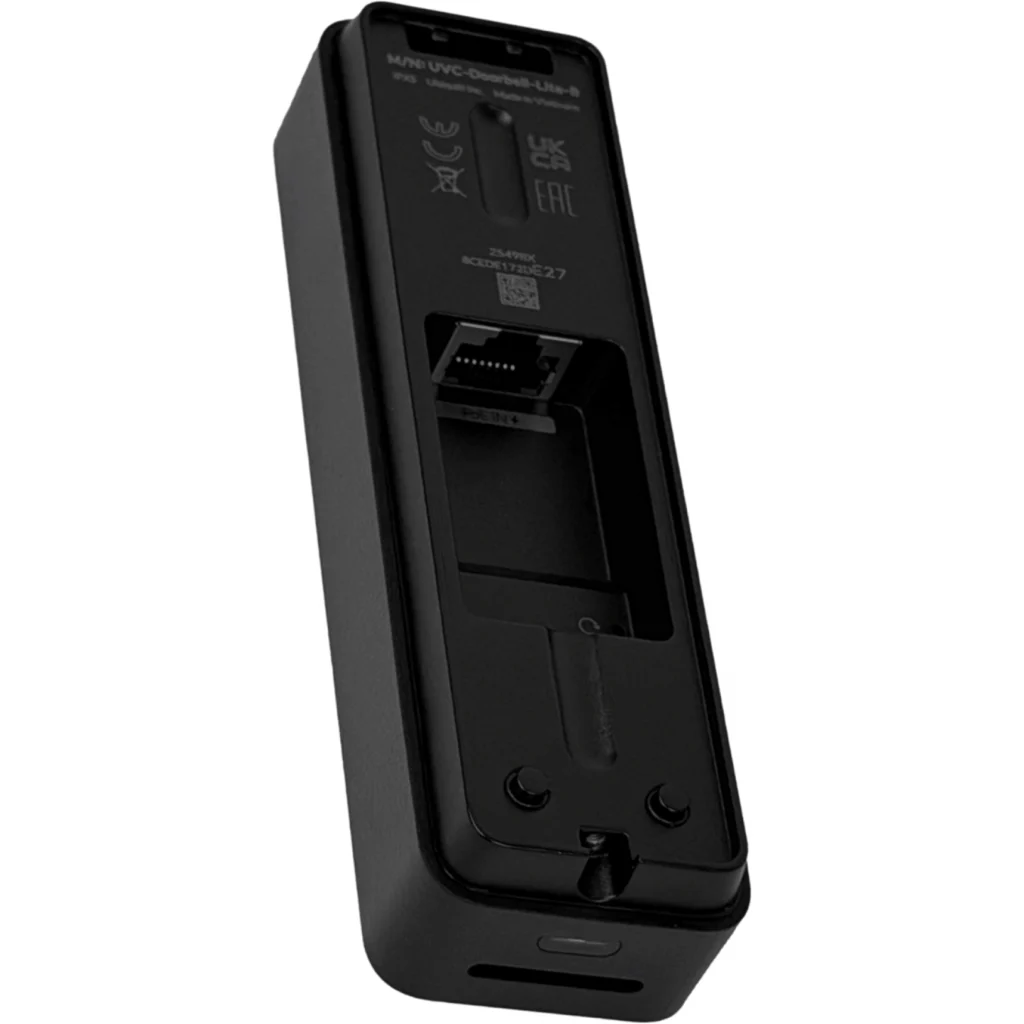 UniFi Doorbell Lite Negro- 5MP 24FPS FOV 95.8deg H / 131.2deg V IR 5m Audio bidi