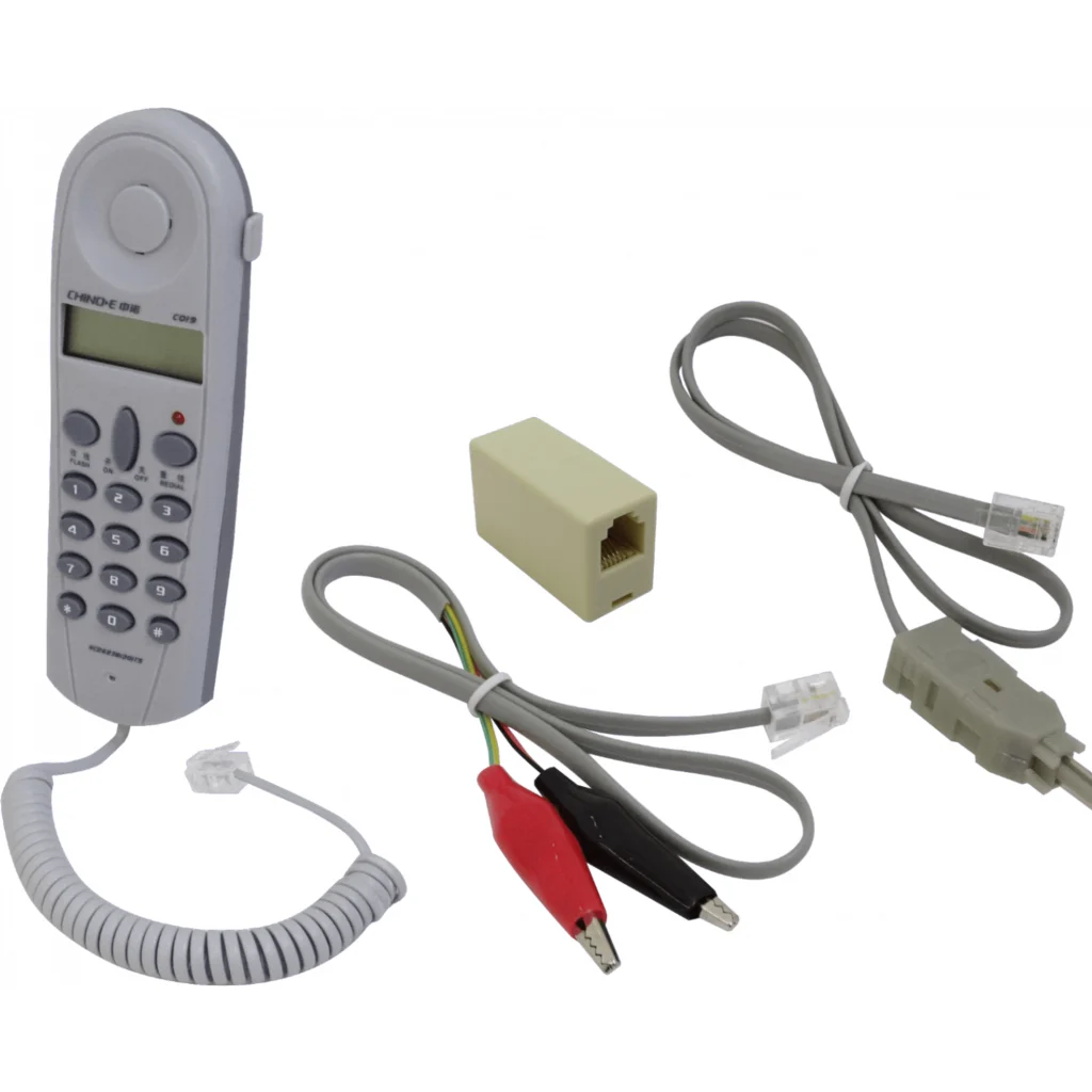 Imagen 2 de CHINO-E Telefono Tecnico para Pruebas RJ11-M/H Pinzas/Krone Pantalla